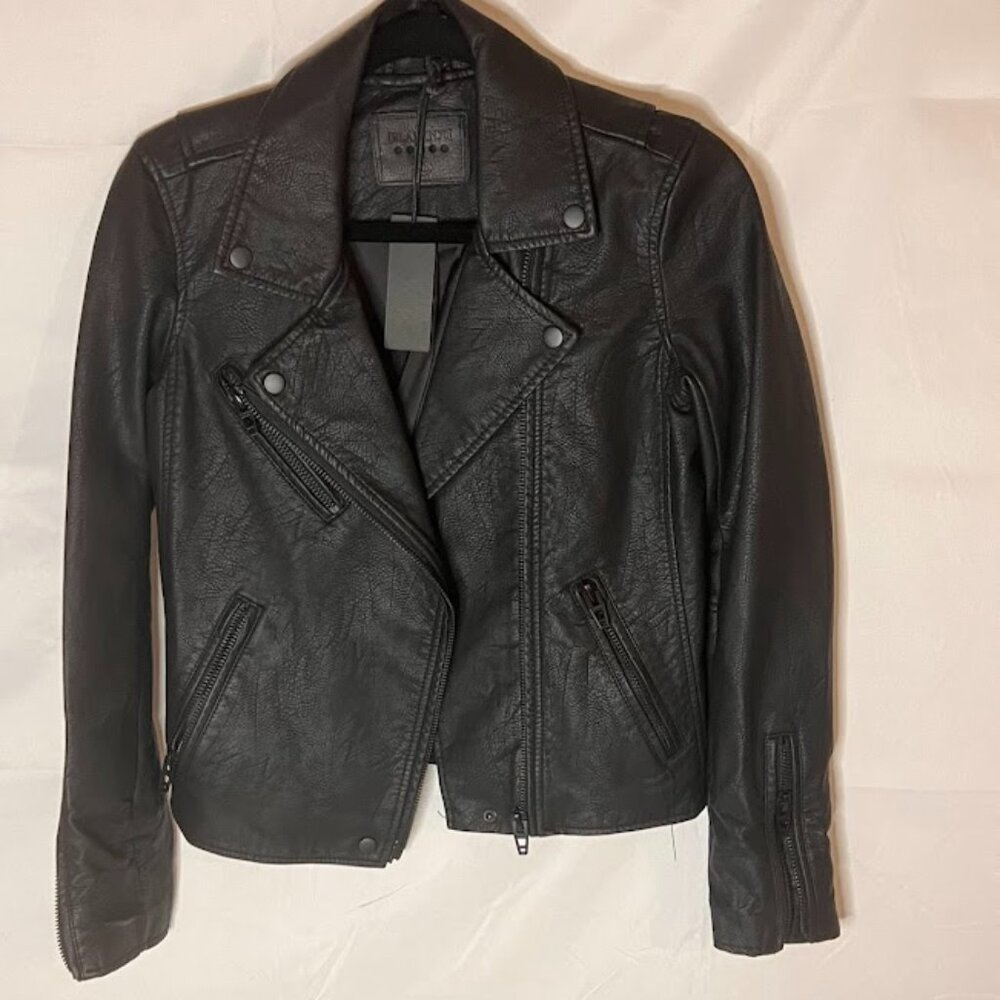 🔥 Blank NYC Faux Leather Moto Jacket – XS 🔥